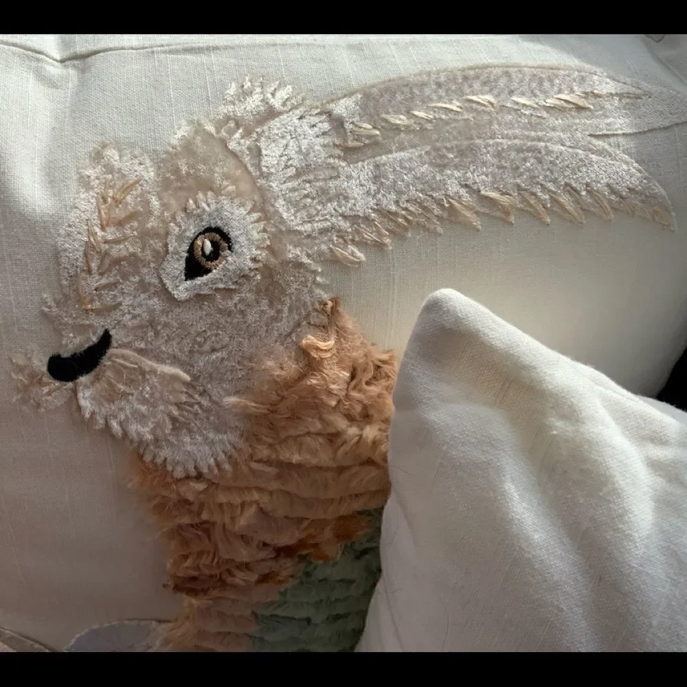 Anthropologie Bunny Accent Pillow